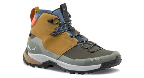Scarpe da trekking Salewa Puez 2 Mid Powertex Grigio/Marrone Uomo