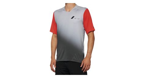 Maillot 100 celium gris racer rouge