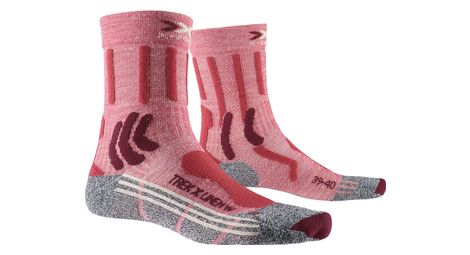 X-socks calcetines de mujer trek  x linenrojo/gris 41-42