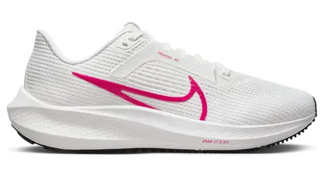 Nike air zoom pegasus 40 white pink women's running shoes