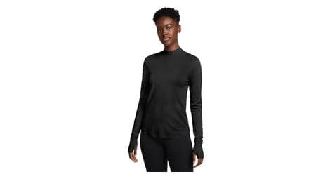 Camiseta de manga larga de lana nike dri-fit swift para mujer negra