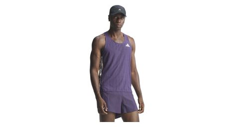 adidas adizero tank top violet homme