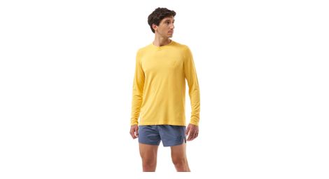 Maillot manches longues compressport performance jaune homme