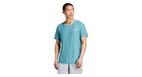 adidas performance adi365 running short sleeved jersey blue homme