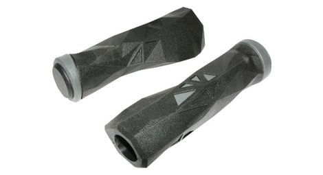 Poignee vtt newton probike noir-gris l130mm (paire)