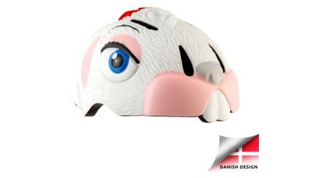 Casque de vélo pour enfants | lapin blanc | crazy safety | certifié en1078