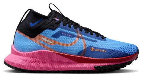Nike react pegasus trail 4 gtx zapatillas trailrunning mujer rosa azul