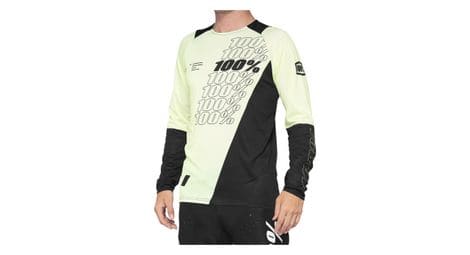 100% r-core jersey yellow / black long sleeve jersey