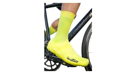 Paar High Silicone Snaps Schuhuberzuge Viz Yellow
