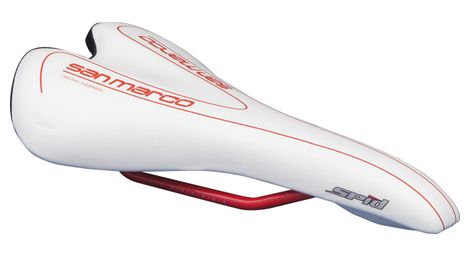 Sillín SAN MARCO SPID Blanco Rojo