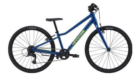 Velo enfant cannondale kids quick 24 microshift 7v bleu abyss