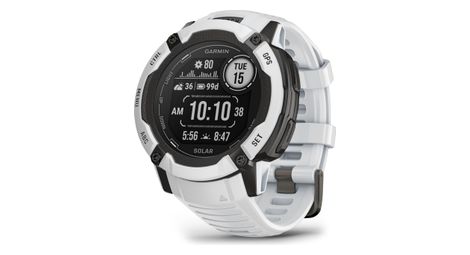 Montre gps garmin instinct 2x solar blanc whitestone