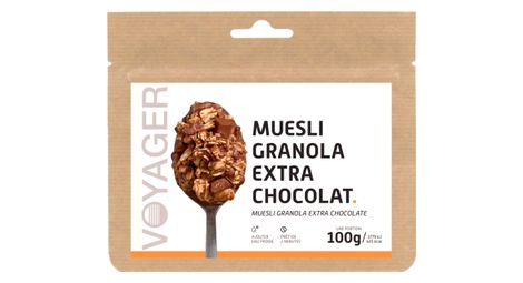 Voyager gevriesdroogde granola extra chocolade muesli 100g