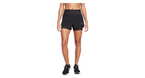 Nike dri-fit swift 3in 2-in-1 shorts schwarz damen