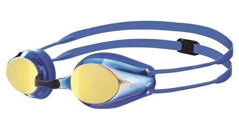 Lunettes de natation enfant arena tracks mirror bleu jaune