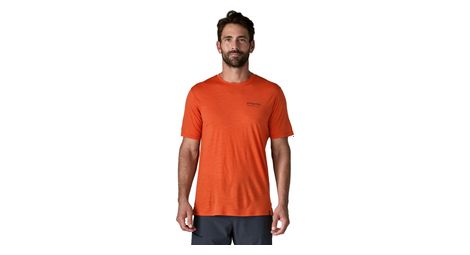 T-Shirt Patagonia Capilene Cool Merino Blend Orange Homme