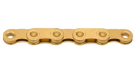 Cadena plana encerada KMC X Flat Waxed Flattop Chain 12/13S Gold