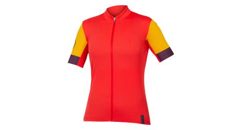 Maillot manches courtes endura fs260 ii grenade rouge