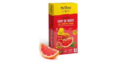Pack Gels énergétiques Meltonic Tonic'Gel Bio Coup de Boost Pamplemousse - 6x20g