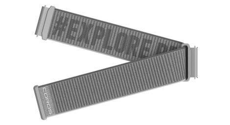 Bracelet nylon coros 20 mm apex 2 pace 2 apex 42 mm gris