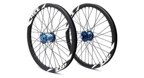 Roues carbone pro pride wave mat moyeu pride control bleu 36h