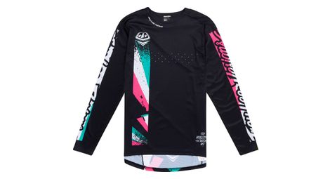 Maillot de manga larga troy lee designs sprint negro/rosa