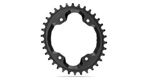 Corona ovale absoluteblack narrow wide mono 96bcd per trasmissioni shimano xtr 12s nera