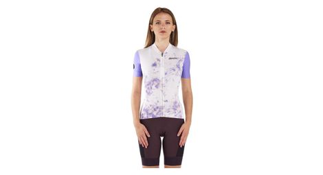Maillot manches courtes femme santini marble violet