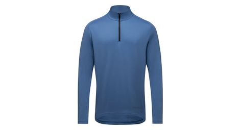 Camiseta de manga larga gore wear 1/4 zip everyday azul