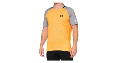 100% celium jersey orange / gray
