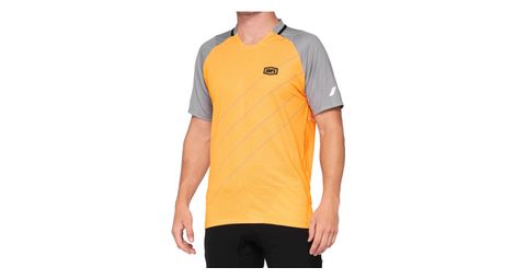 Maillot 100 celium jersey orange gris