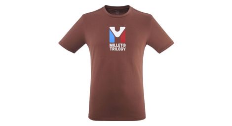 Camiseta millet chamonix trilogy  marrón para hombre