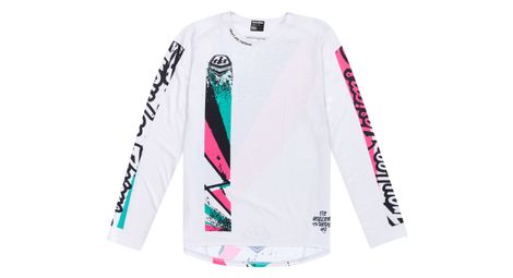Maillot de manga larga troy lee designs sprint blanco