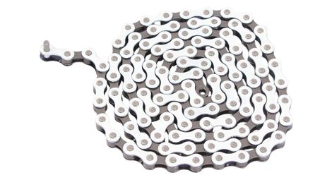 Bmx chaine blanc 1/2 x1/8  acier khebikes