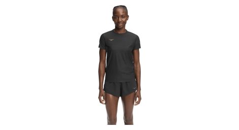 Maglia a manica corta Hoka Airolite 2.0 Donna Nero/Oro