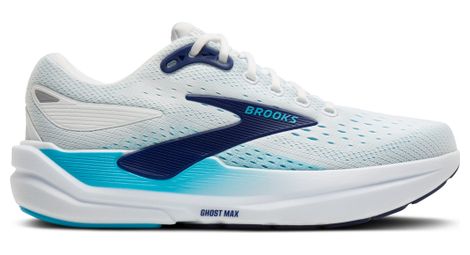 brooks ghost max 3 running shoes white blue men s