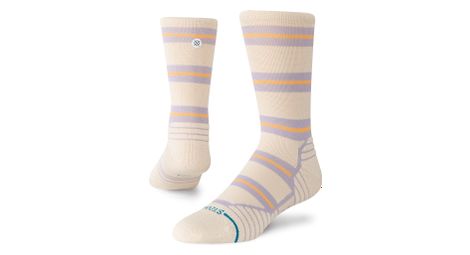 Calzini Stance Mid Crew Beam Stripe Beige/Viola/Arancione