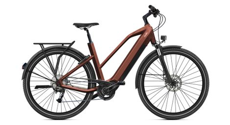 Bicicleta eléctrica de montaña o2 feel iswan explorer mid 6.2 shimano alivio 9v 540 wh 27,5'' rojo syrah