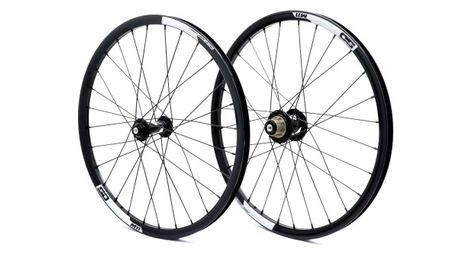 Coppia di ruote pride control sd m11 20'' (451) aluminium disc wheels 28h black hub