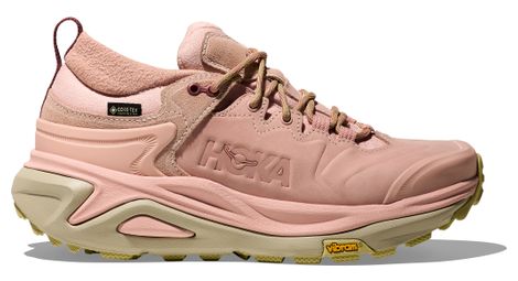 Zapatillas outdoor hoka kaha 3 low gtx rosa/beige, mujer