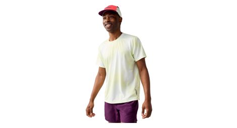 Brooks Dash Printed Kurzarm-Shirt für Herren, gelb