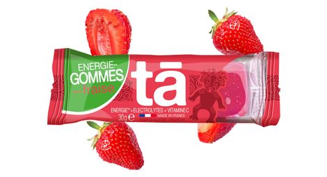 Sachet de 3 gommes energetiques ta energy energie gommes fraise