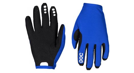 Paire de gants longs poc resistance enduro bleu light azurite