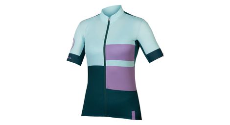 Maillot manches courtes endura fs260 femme bleu violet