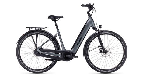 Cube supreme hybrid pro 625 easy entry bicicletta elettrica da città shimano nexus 8s 625 wh 700 mm flash grey 2023