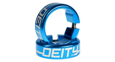 Bagues deity grip clamps aluminium bleu