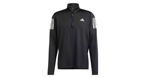 Adidas own the run 1/2 zip top nero uomo