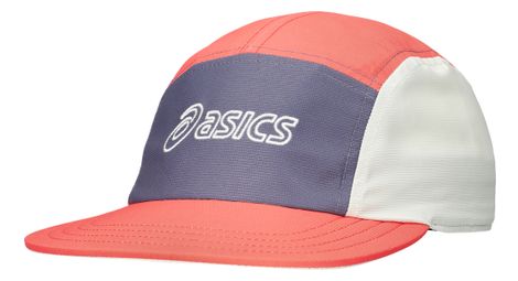 P25 casquette asics 5 panel cap corail violet unisex