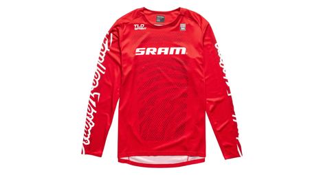 Maillot de manga larga troy lee designs sprint sram rojo