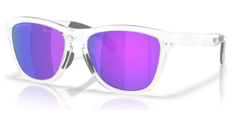 Lunettes oakley frogskins range xl - matte clear / prizm violet / ref : oo9503-05